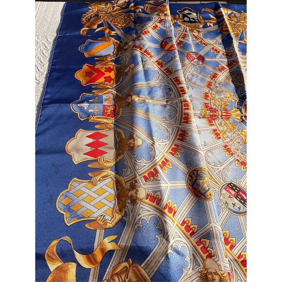 Hermes Silk Scarf British Heraldry Design by Rybal - Picture 4 of 10